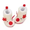 Boots Citgeett Winter Infant Baby Boys Girls Fleece Slippers Soft AntiSlip Deer Booties Warm Socks Crib Shoes 231124