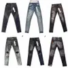 Purple Jeans Denim Pantalons Hommes Jeans Designer Jean Hommes Pantalons noirs Haut de gamme Qualité Droite Design Rétro Streetwear Casual Pantalons de survêtement Designers Jog S3wx #