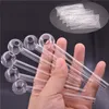 Professionelle Fabrik Glas Ölbrenner Wasserpfeife Mini 4 Zoll Glashandpfeifen Pyrex Ölbrenner Billiger klarer Griff Pyrex Heuölpfeifen Holland Glaspfeife