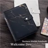 Notepads Wholesale Harder A5 Black Ring Binder Stone Journals Planner Organizer Replaceble Marble Notebooks For Gifts 220713 Drop De Otywc