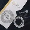 Fancy Żyd D VVS1 Diamond Original S925 srebrny srebrny K Gold z bransoletami Gra