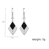 Boucles d'oreilles pendantes en argent Sterling 925 de haute qualité, Long flux rétro en Zircon diamant pour femme, bijoux de fiançailles de mariage, cadeau