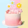 Festive Supplies Cute Flower Birthday Cake Toppers Kitchen Party Festival Dessert Decorating DIY Pompom Baking Accessories