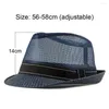 Berets 2023 Fashion Sun Mesh Hat Classic Top Jazz Men's Hats Adult Bowler For Old Man Retro Summer Protection Outdoor