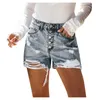 Damesshorts in zomer damesbroek jeans geplooide denim high taille oude gebroken stijl pantalones de mujer