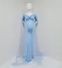 Maternity Dresses Pink Pography Props Shoulderless Pregnancy Long Dress For Pregnant Women Maxi Gown Baby Showers Po Shoot 230425