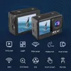 Цифровые камеры Huafant G9 Kamera Aksi 4K 60FPS 24MP 2 0 LCD Sentuh EIS Layar Ganda Wifi Tahan Air Remote 4x Zoom Go Sports Pro Datang 230425