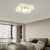 Plafondlampen LED -armatuur Modern cellen licht woonkamer lamp bladeren glazen kubus