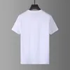 Camiseta de diseñador para hombre, color blanco y negro, alfabeto bordado, 100% algodón, cómoda, moda casual, marca de lujo, street hip-hop, 3XL
