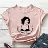 T-shirt da donna Como La Flor T-shirt da donna Camicia ispirata a Selena Summer Style Vacation Tees Fashion Casual Vintage Tops