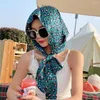 Eşarplar Moribty Yaz İpek Eşarp Hicap Kadınlar Lüks Tasarım Baskı Müslüman Başkar Flaması Kadın Güneş Koruyucu Seyahat Boyun Sjaal