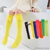 Kids Socks New Student Baby Girls Over The Knee Socks Bow Knot Pearl Kids Long Socks Princess Cotton Stripe The Knee High Stockings