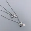 Hänge halsband silver färg par berg havet löfte thailändskt halsband geometrisk charm för kvinnor män grossist