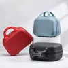 Duffel Bags Mini 14 Inch Portable Luggage Simple Solid Color Female Gift Storage Light Boarding Organizer Cosmetic Case Suitcase for Women 230424