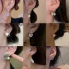 Coréen nouveau Simple tempérament papillon perle boucles d'oreilles mode petites boucles d'oreilles polyvalentes bijoux pour femmes