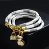 Hoogwaardige luxe design goud vergulde hart mini -tas charm lederen armband voor cadeau
