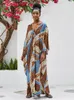 Women's Swimwear Beach Dresses Leopard Kaftans For Women 2023 Vintage India Folk Maxi Robe Cover Ups Rayon Bathing Suits