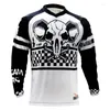 Jaquetas de corrida Mangas compridas Motocross de motocicleta de moto respirável Top camiseta mtb Downhill Wear sublimação Roupa rápida seca