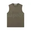 Mens T Shirt Tank Top Chest Brev Rund Nacke ärmlös botten Skjorta High Street Breattable T-shirt Casual Fashion Top