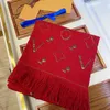 النسائية الفاخرة V Designer Scarf Pashmina للسيدات دافئة الشتاء الأوشحة الأزياء الكلاسيكية الرجال والنساء الكشمير التفاف الصوف شال الطويل مع الصندوق الأصلي