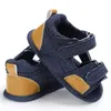 Sandalen geboren Jungen und Mädchen Babyschuhe klassische Leinwand weiche Sohlen erste Wanderschuhe atmungsaktive Sandalen Sommer lässige Strandschuhe 230425