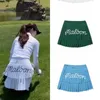 Skirts Lux Summer Golf Skirt for Women Korean Designer Brand Dry Fit Casual Fashion Style High Waist Folds Dress W0425