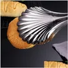 Altri utensili da cucina Pinza per alimenti Pinza in acciaio inossidabile Versatile a forma di conchiglia Pane Cottura Clip Morsetto Griglia per insalata Lx3994 Drop Delivery Dhgdu