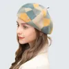 Belts 2023 Autumn/Winter Sheepwool Hat Elegant Painter Fashion Basin Women Beret