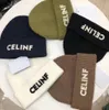 Celinf Sticked Hat Big Brand Designer Beanie/Skull Caps staplad hatt Baotou Letter Ribbed Woolen High Quality Hat