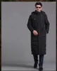 Hommes vers le bas longue veste Parkas hiver épais chaud manteaux à capuche coupe-vent russie vêtements grande taille S-3XL 4XL