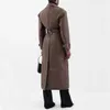 Trench da donna di design giacca a vento da donna Ba lettere classico cappotto con cintura allentata Trench lungo casual femminile
