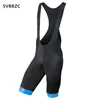 Rowerowe szorty śliniaki Mężczyźni rowerowe szorty rowerowe Jersey Black Bule Szybkie suche rowerowe rower