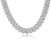 Coole 24 Zoll 925 Sterling Silber Herren Halskette Statement Diamond Iced Out Moissanite Cuban Chain Link