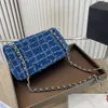 Denim Flap Portefeuille d'épaule 2023 Luxurys Top Designers Lady Qualité Femmes Sac à main Mode Sacs à main Mère Cossbody Purse Embrayage Totes Oxford