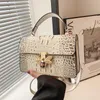 Nieuw krokodilpatroon damestas enkele schoudertassen gradiënt kleine bij Crossbody designer tassen lichte luxe handtassen TOTE TAG 230425