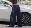 Calça feminina Hirigin Mulheres elásticas elásticas da cintura baixa calça de moletom de pára -quedas solteiras solteiras solteiras Y2K Baggy Cargo