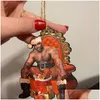 Juldekorationer trä Mr Barry Wood Meme Xmas Tree Pendant Funny Hanging Ornament Home Year Decorations6032557 Drop Delivery DHOH4