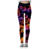 Pantalons pour femmes Halloween Skull Print High Leggings Yoga Running Gym Fitness BuLifting Women Cargo 2023