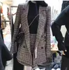 Zweiteiliges Kleid Frühling und Herbst Damen Korean Fashion Casual Slim Plaid Anzug Jacke Kurzer Rock Zweiteilig