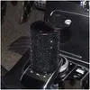 Accessoires Autres accessoires d'intérieur Cendrier de cigarette de voiture Mini cendrier de véhicule portable avec couvercle diamant en cristal anti-odeur pour femmes Dro
