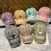 Nyaste färgade denimboll kepsar casquette street stil unisex snapbacks män kvinnor designer baseball hattar mössor