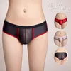 Underpants Gays Funny Brief For Men U Convex Pouch Underwear Boy Ultra-thin Transparent Lingerie Youth Sexy Tight Seductive Stretch Panties
