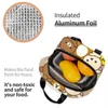 Ice Packsisothermic Påsar Rilakkuma Design Isolerad lunchväska för utomhuspicknicktecknad karaktärer Vattentät kylare termisk bento -låda kvinnor Childre J230425