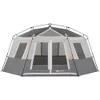 Tents and Shelters 8 People Hexagon Cabin Instant Camping Tent Equipment Camping Party Tent