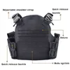 Охотничьи куртки Военный тактический жилет Molle Plate Carrier Лазерная резка Регулируемое защитное снаряжение Пейнтбольные бронежилеты