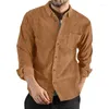 Mannen Casual Shirts Herfst Winter Shirt Lange Mouw Revers Mannelijke Corduroy Overshirt 2023 Zwart Groen Mannen Kleding Vrije Tijd