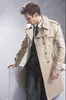 Heren Trench Coats 2023 Men Classic Double Breasted Long Mens Clothing Jackets British Style Overcoat Daily Jacket 230424