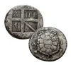 Pièce d'argent de tortue grecque antique Eina, Badge de tortue de mer d'égine, collection de sculpture de mythologie romaine 5675426