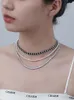 Pendant Necklaces Bursting Zircon Necklace Light Luxury Niche French Sense Sweater Chain Women's Collarbone