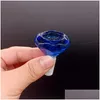 Accessoires Bong à glissière en verre de diamant dans des couleurs assorties mâle 14 mm fumant pour les conduites d'eau livraison directe maison jardin ménage S Dhcut